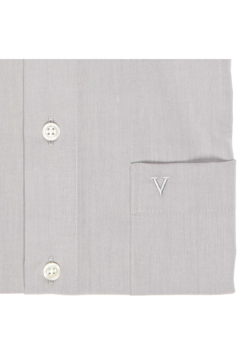 MARVELIS KURZARM HEMD CHAMBRAY MODERN FIT GRAU