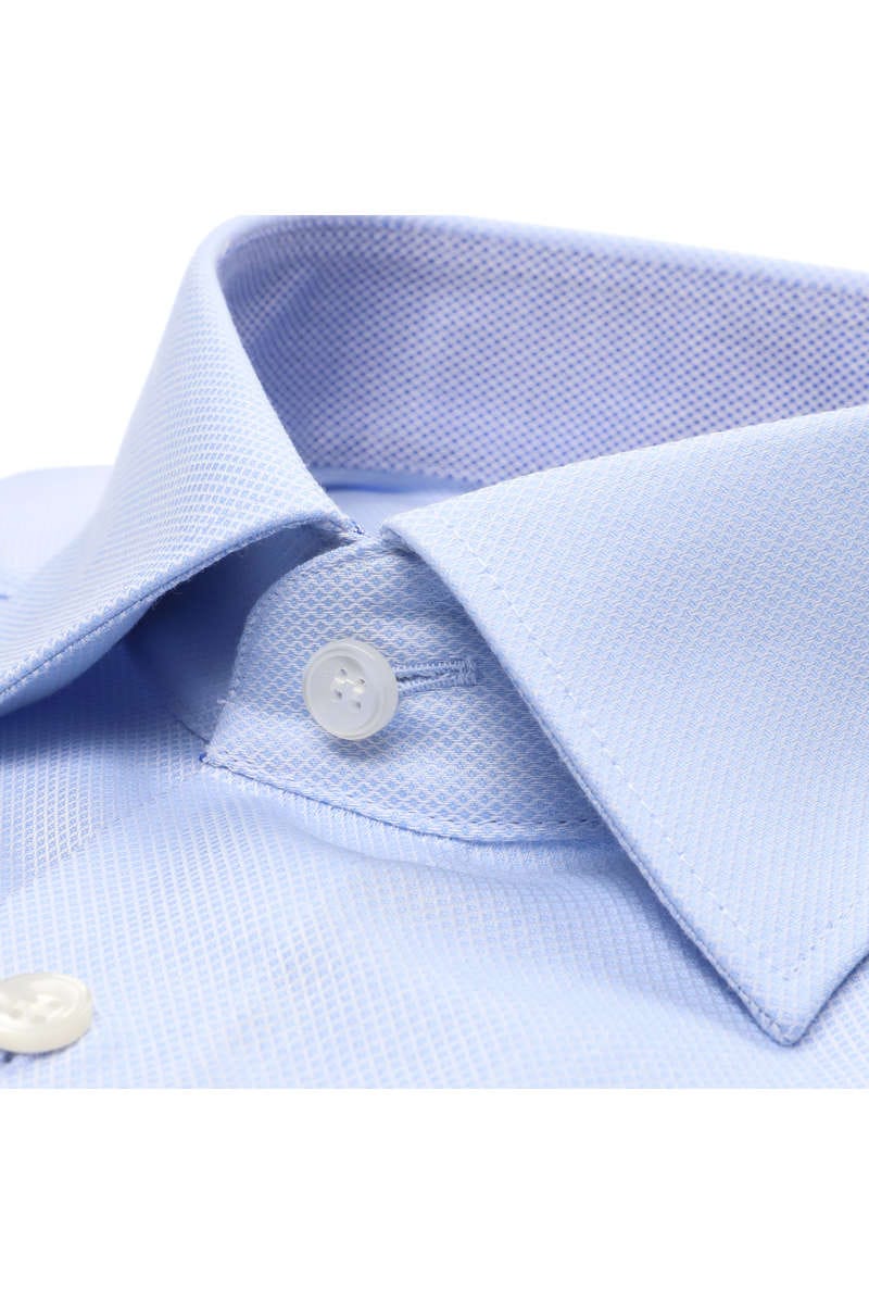 MARVELIS LANGARM HEMD STRUKTUR MODERN FIT HELLBLAU MIT PATCHUNG