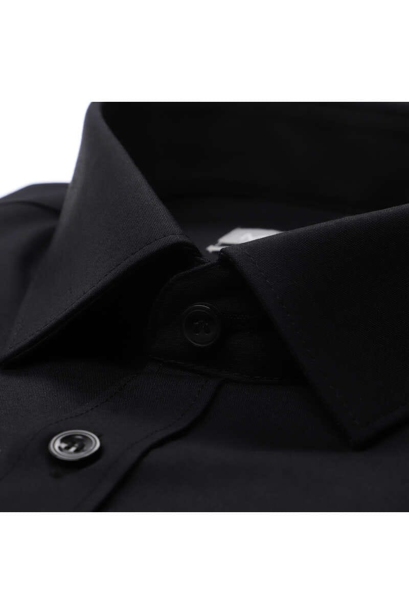 MARVELIS LANGARM HEMD SUPER SLIM SCHWARZ