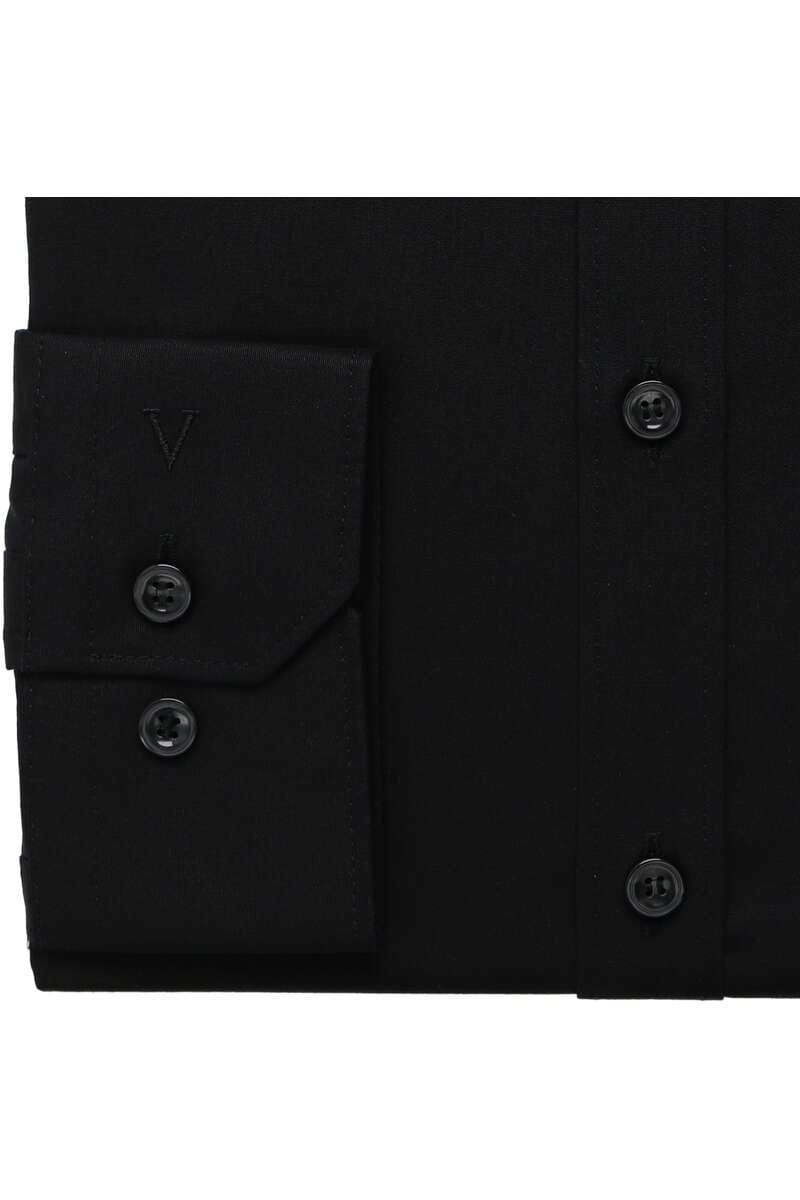 MARVELIS LANGARM HEMD SUPER SLIM SCHWARZ