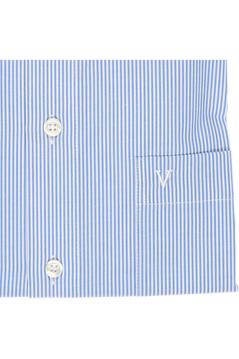 MARVELIS LANGARM HEMD POPELINE MODERN FIT WEISS BLAU GESTREIFT