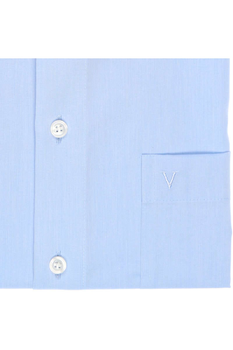 MARVELIS KURZARM HEMD CHAMBRAY COMFORT FIT HELLBLAU