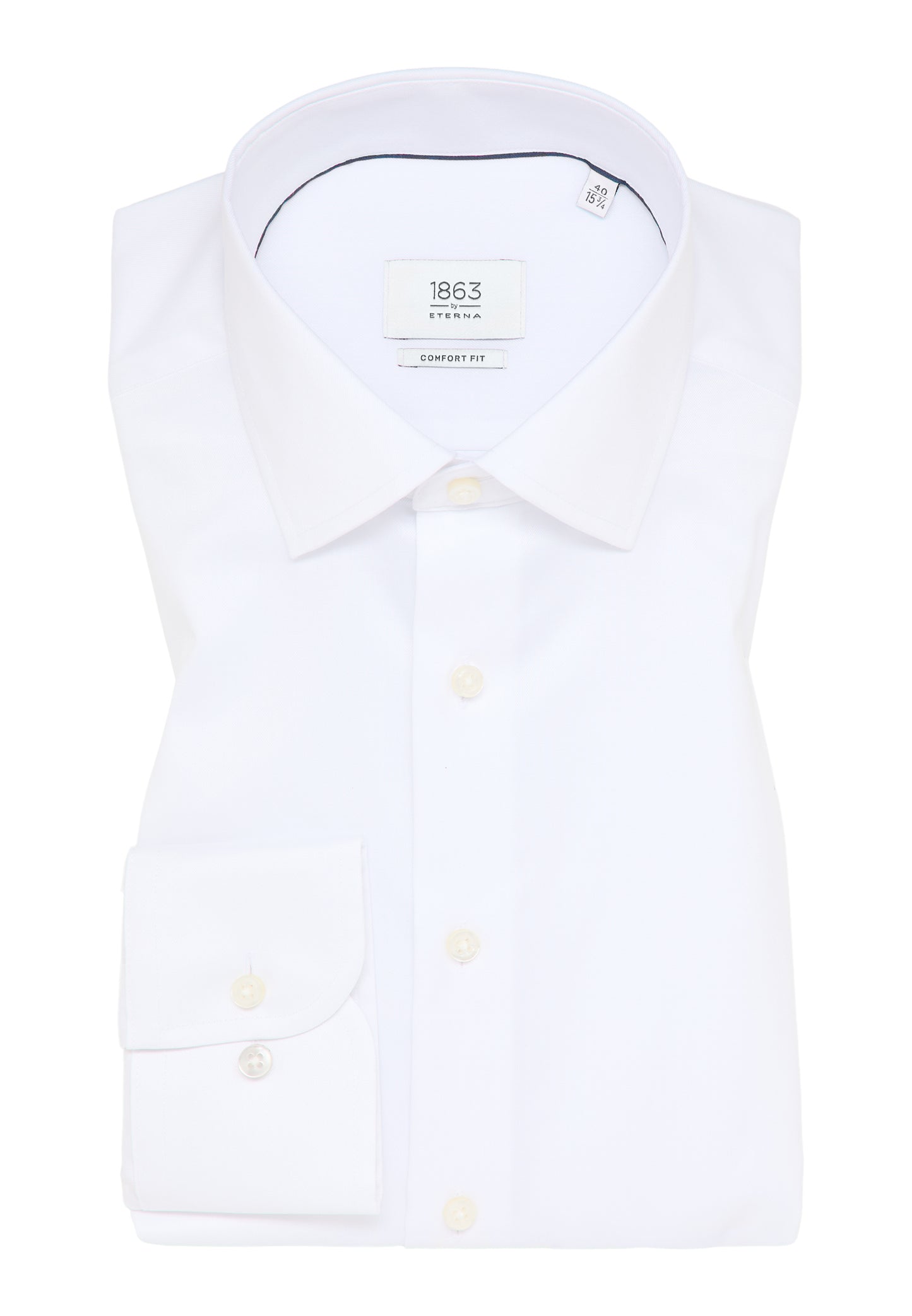 ETERNA LANGARM HEMD LUXURY SHIRT COMFORT FIT WEISS