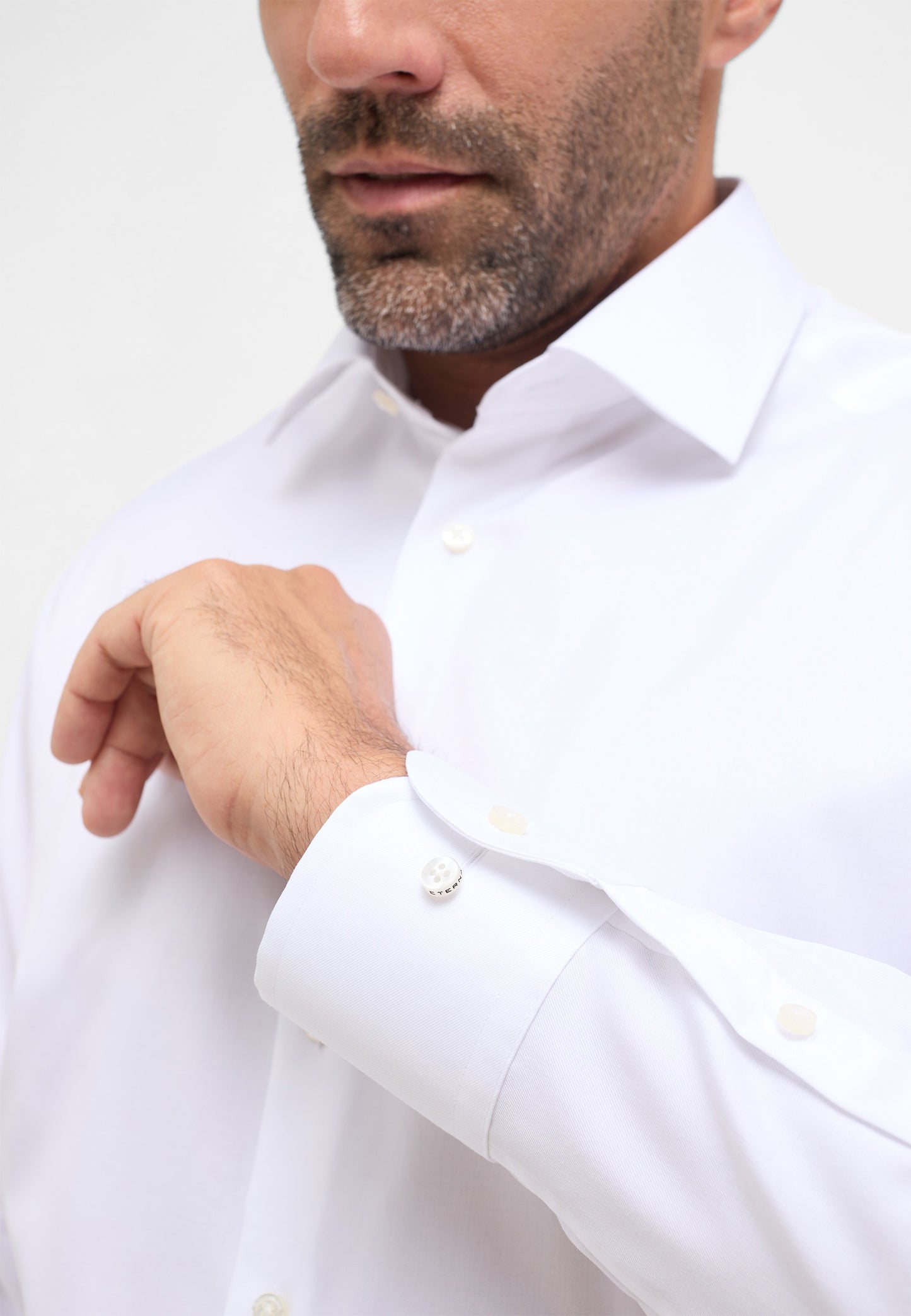 ETERNA LANGARM HEMD LUXURY SHIRT COMFORT FIT WEISS