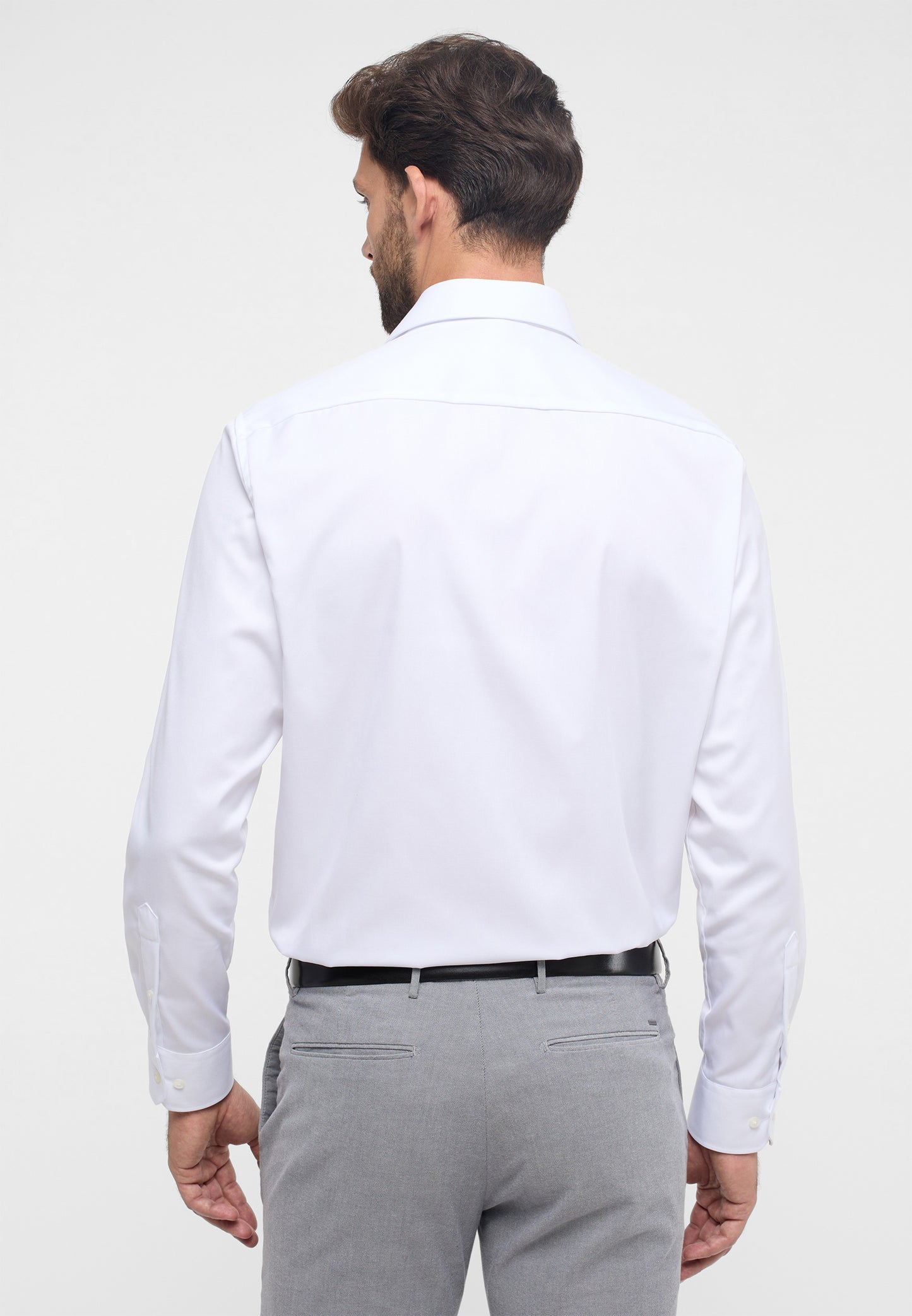 ETERNA LANGARM HEMD COMFORT FIT COVER SHIRT TWILL WEISS