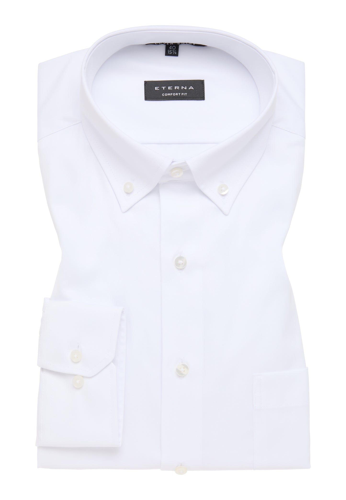 ETERNA LANGARM HEMD COMFORT FIT COVER SHIRT WEISS