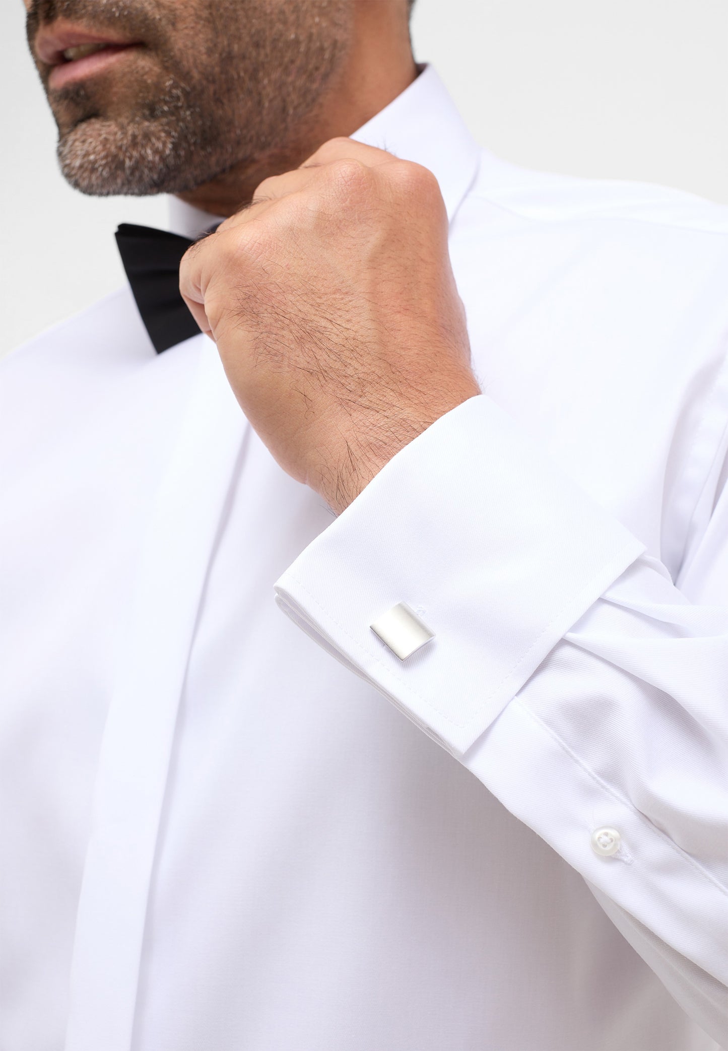 ETERNA LANGARM HEMD MODERN FIT COVER SHIRT TWILL WEISS