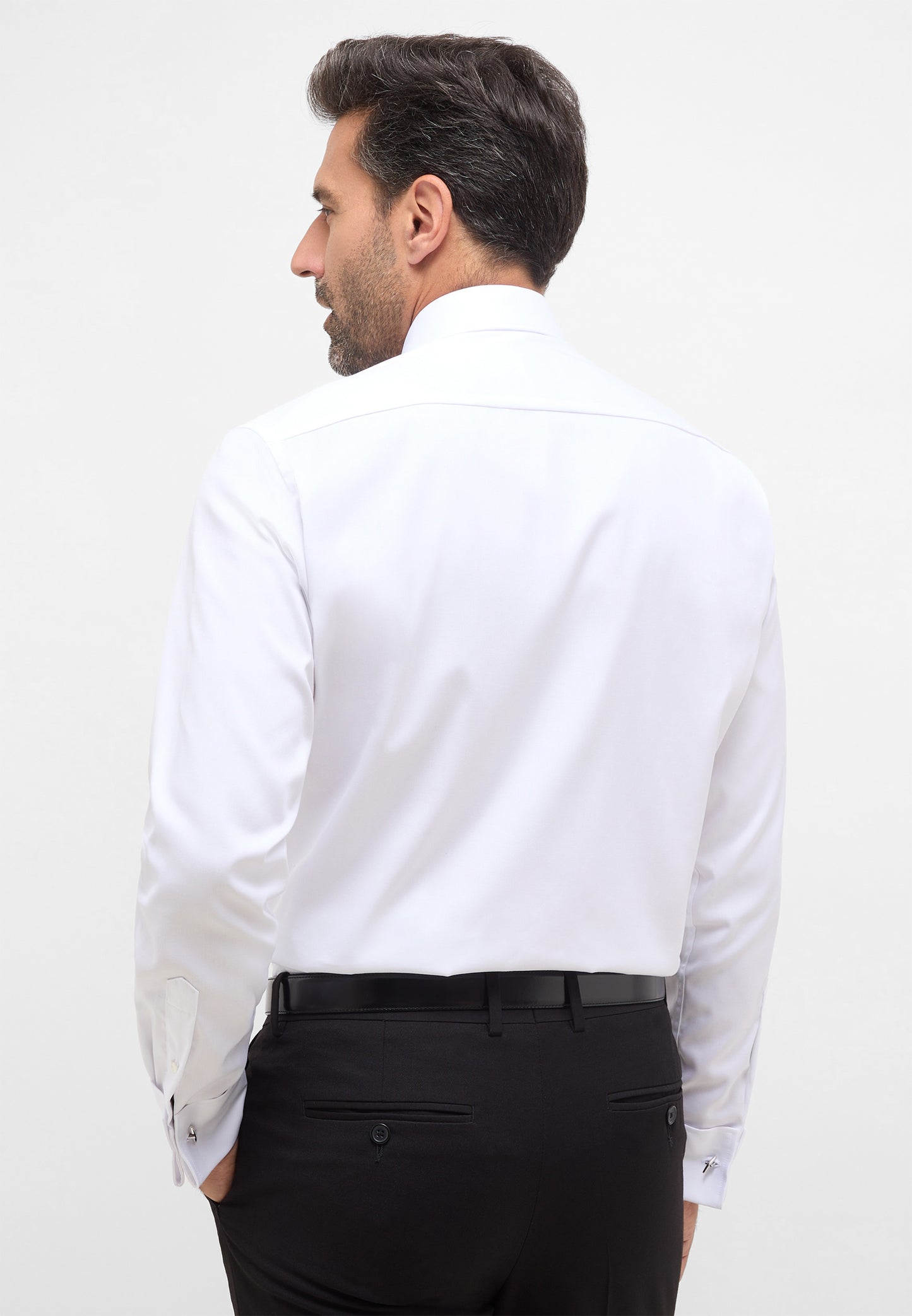 ETERNA LANGARM HEMD MODERN FIT COVER SHIRT TWILL WEISS