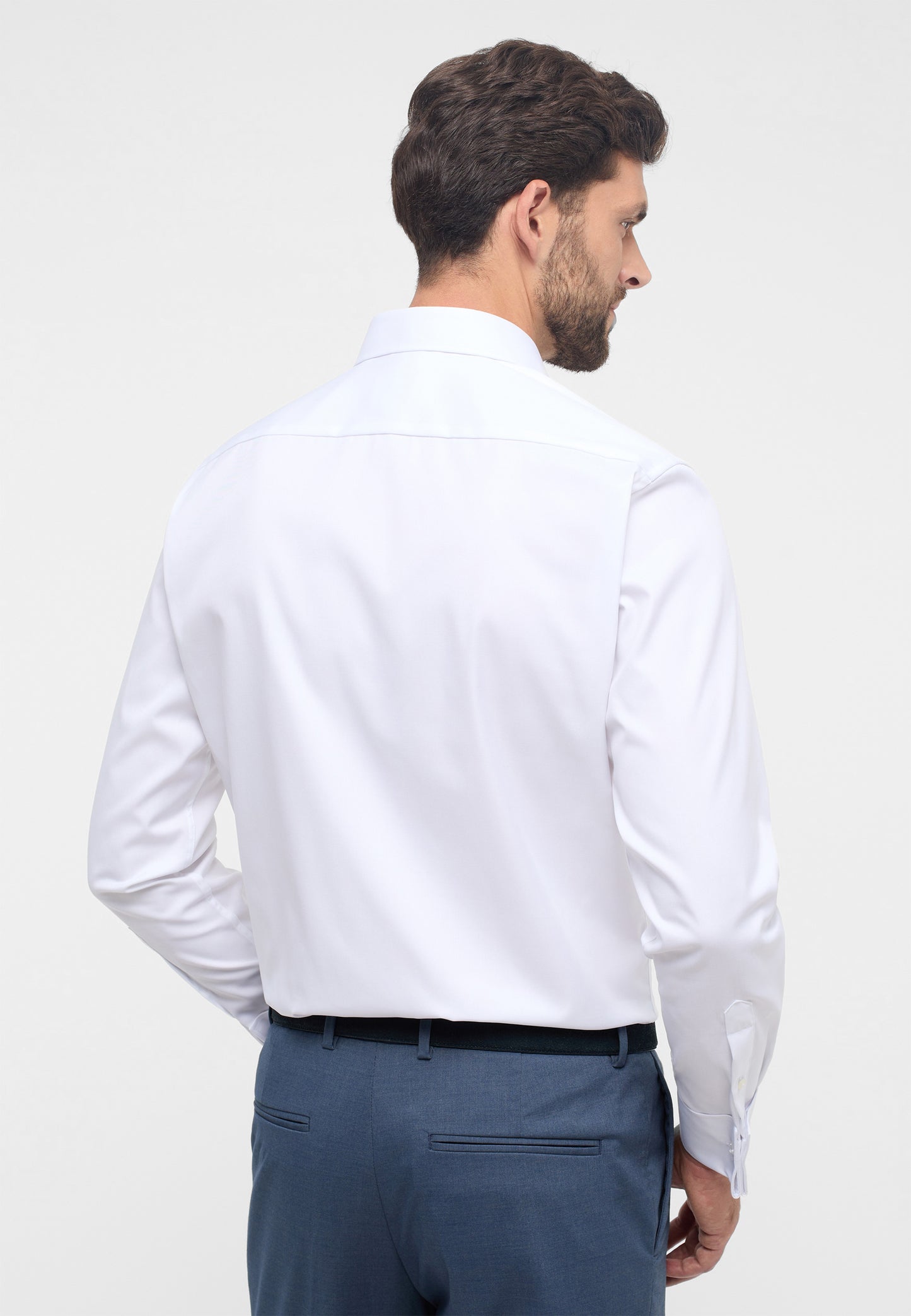 ETERNA LANGARM HEMD MODERN FIT COVER SHIRT WEISS