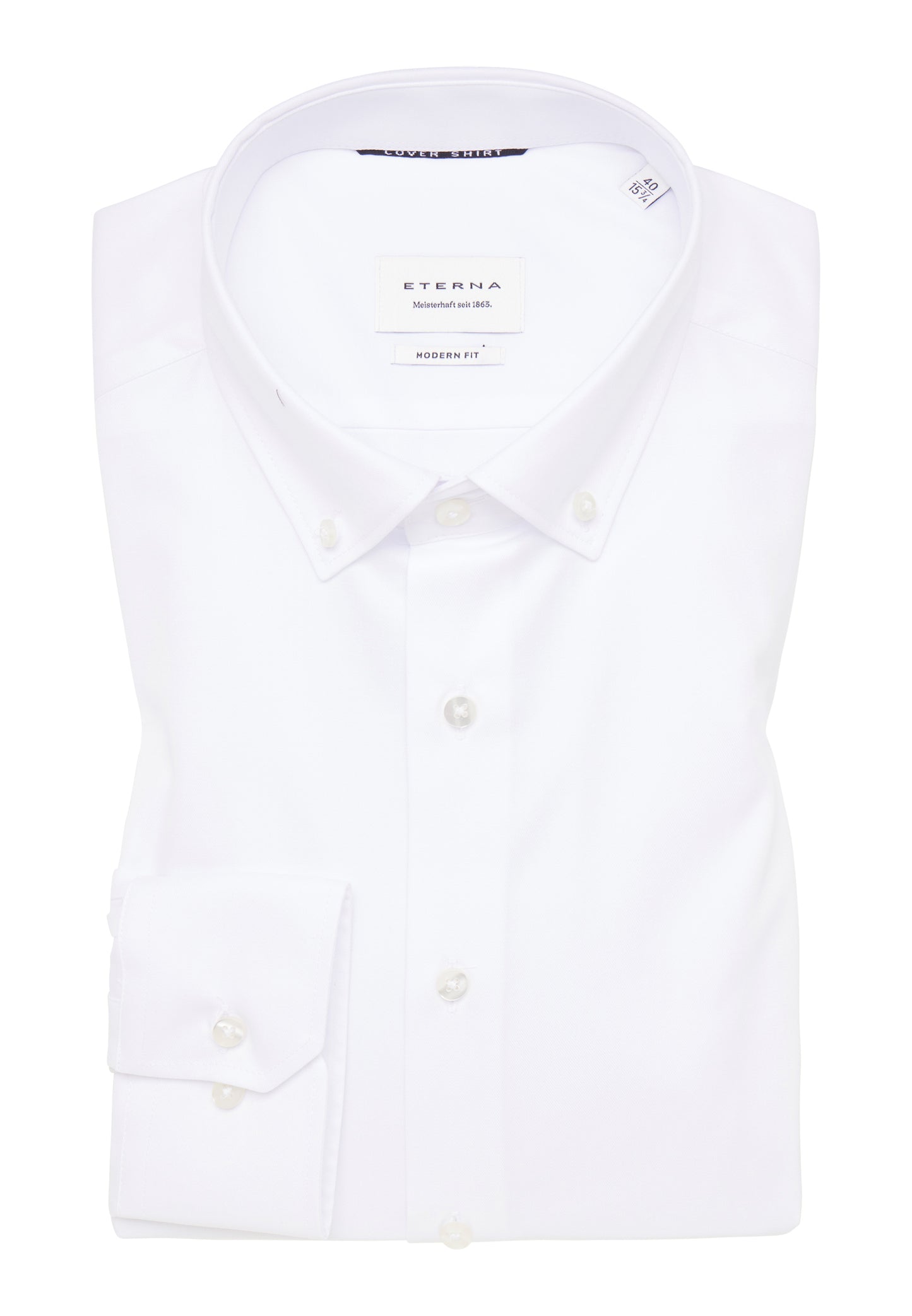 ETERNA LANGARM HEMD MODERN FIT COVER SHIRT WEISS