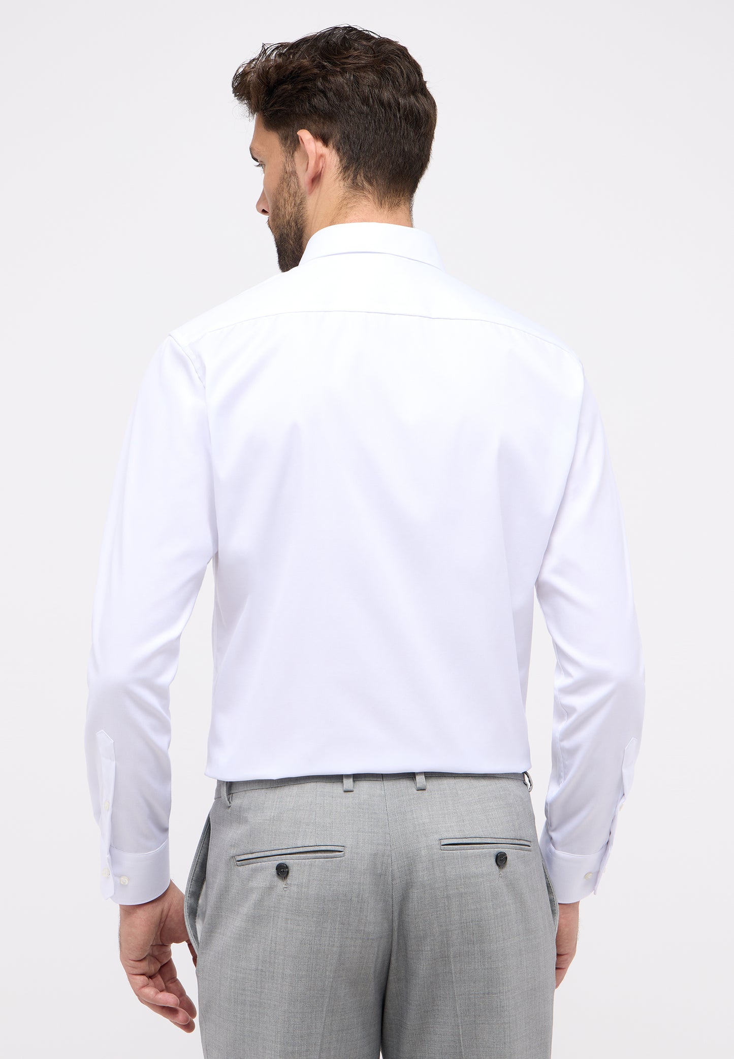 ETERNA LANGARM HEMD MODERN FIT COVER SHIRT WEISS