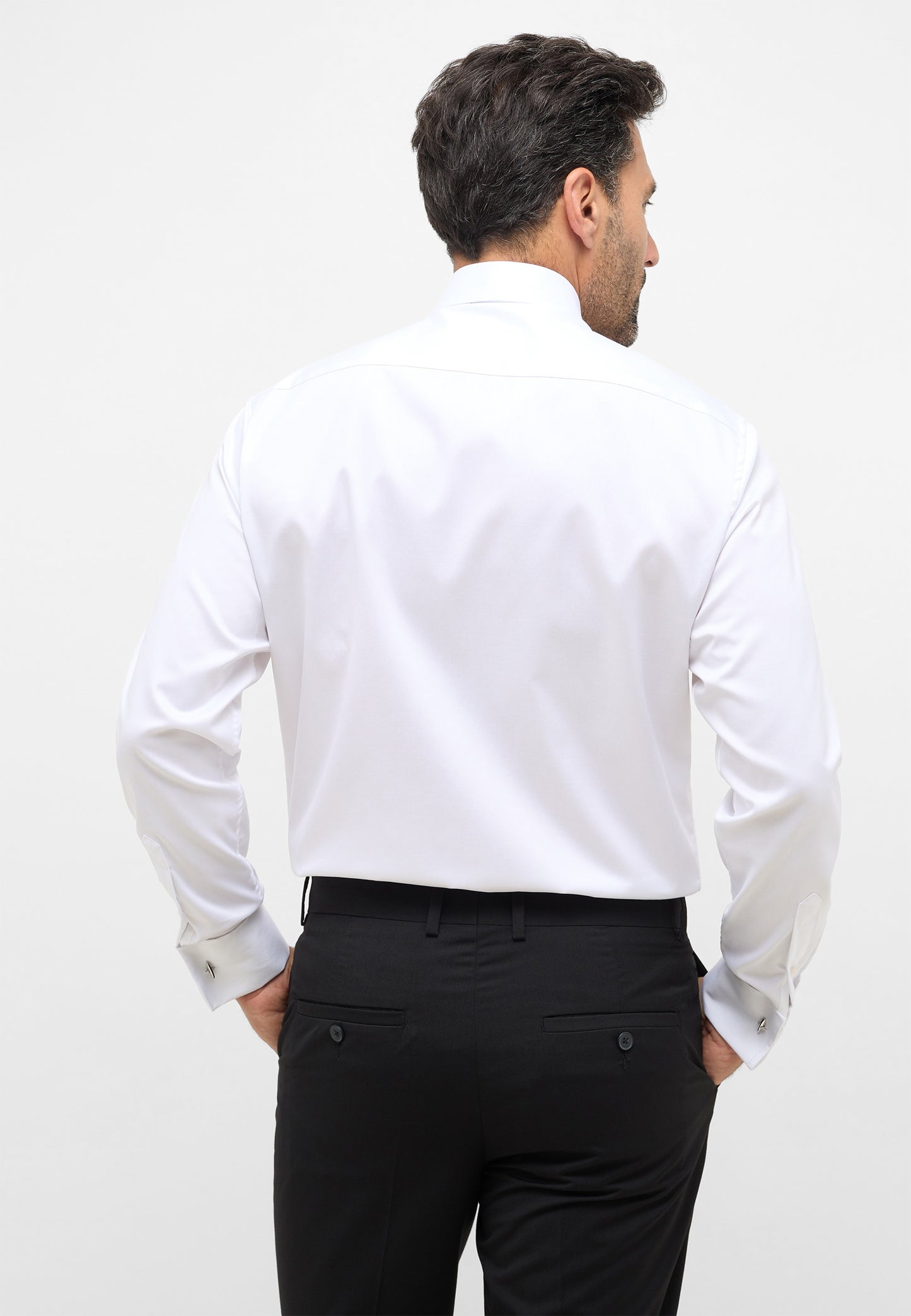 ETERNA LANGARM HEMD LUXURY SHIRT MODERN FIT WEISS
