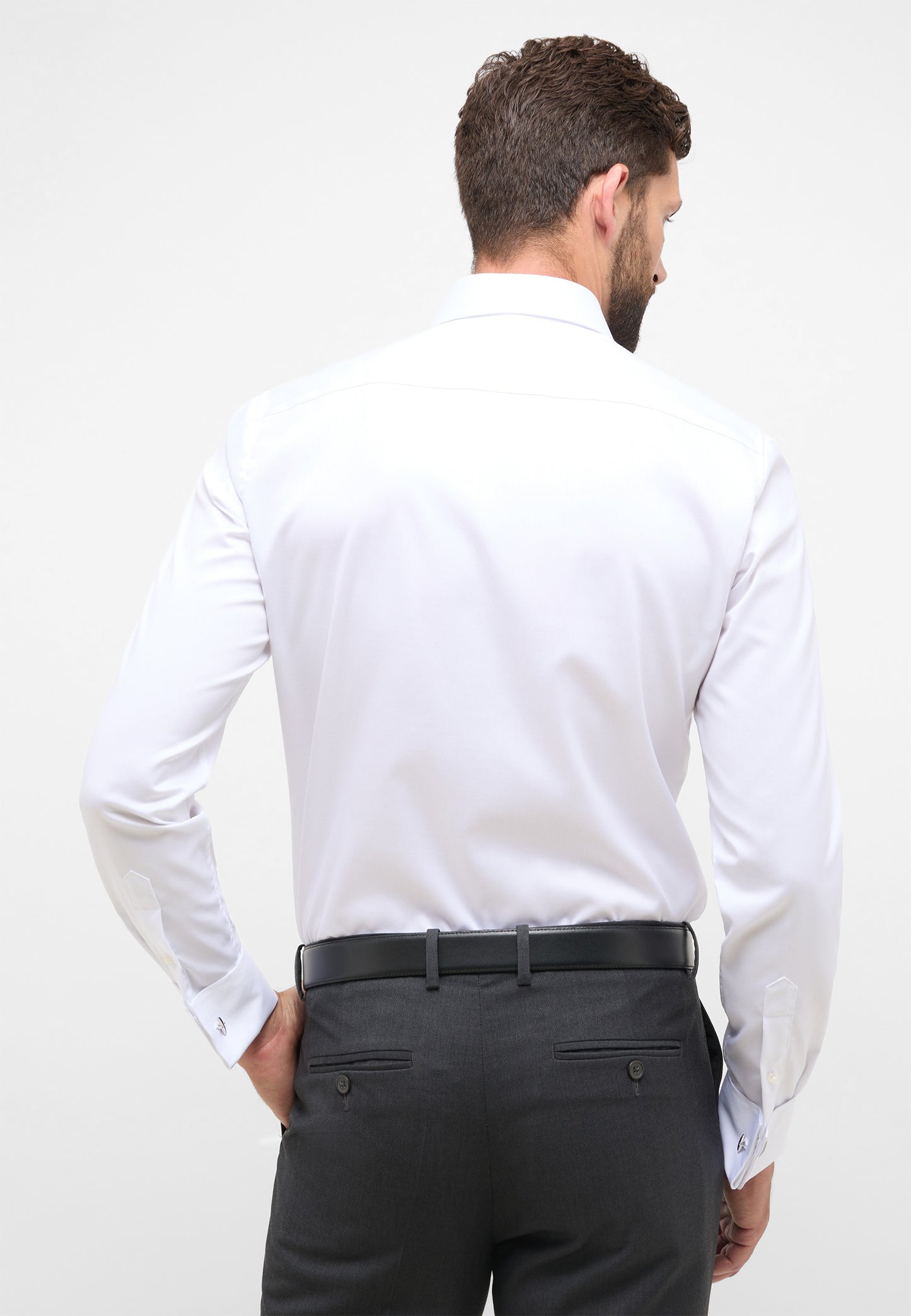 ETERNA LANGARM HEMD LUXURY SHIRT SLIM FIT WEISS
