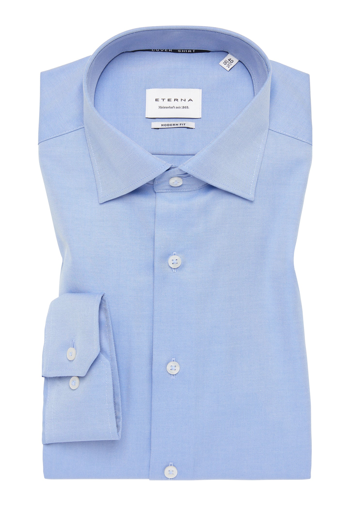 ETERNA LANGARM HEMD MODERN FIT COVER SHIRT BLAU