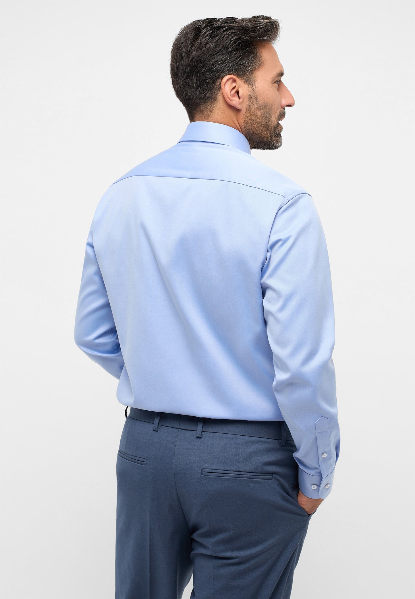 ETERNA LANGARM HEMD MODERN FIT COVER SHIRT BLAU