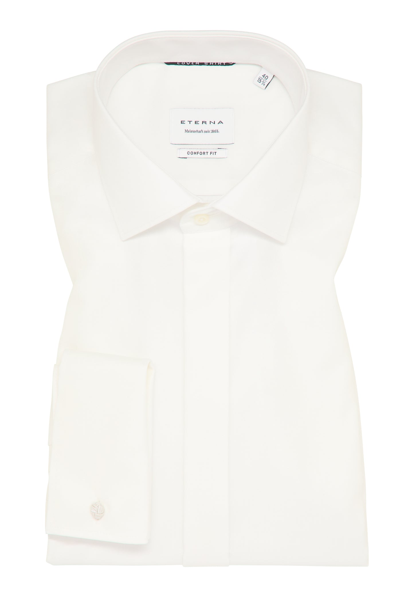 ETERNA LANGARM HEMD COMFORT FIT COVER SHIRT TWILL BEIGE