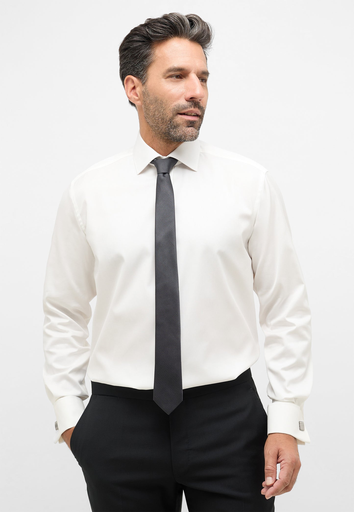 ETERNA LANGARM HEMD COMFORT FIT COVER SHIRT TWILL BEIGE