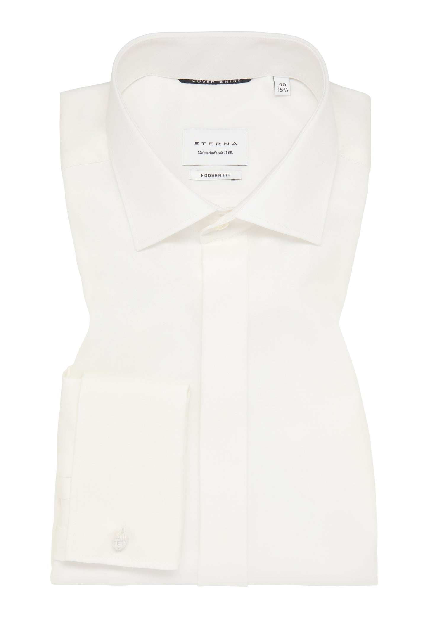ETERNA LANGARM HEMD MODERN FIT COVER SHIRT TWILL BEIGE