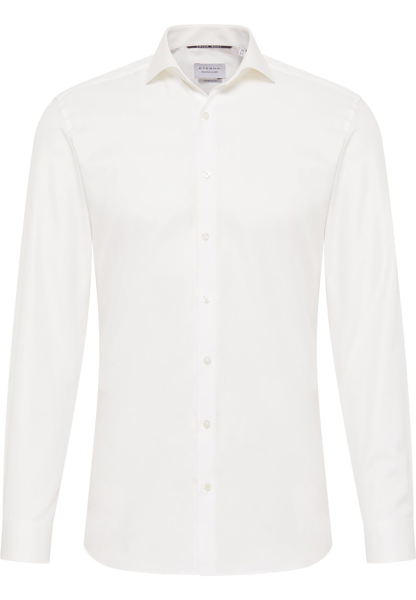 ETERNA LANGARM HEMD SUPER SLIM COVER SHIRT TWILL BEIGE