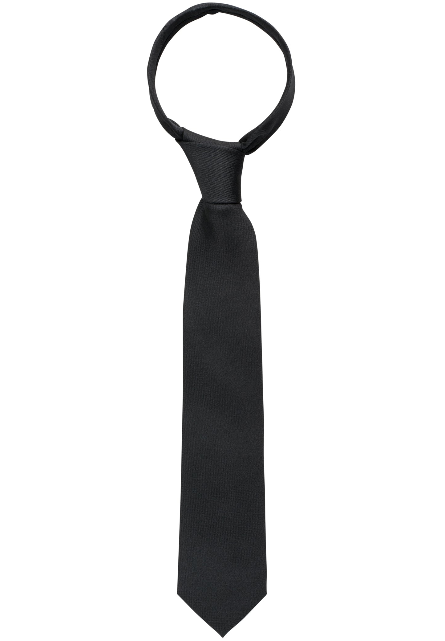 ETERNA KRAWATTE SCHWARZ UNIFARBEN BREIT 7,5CM
