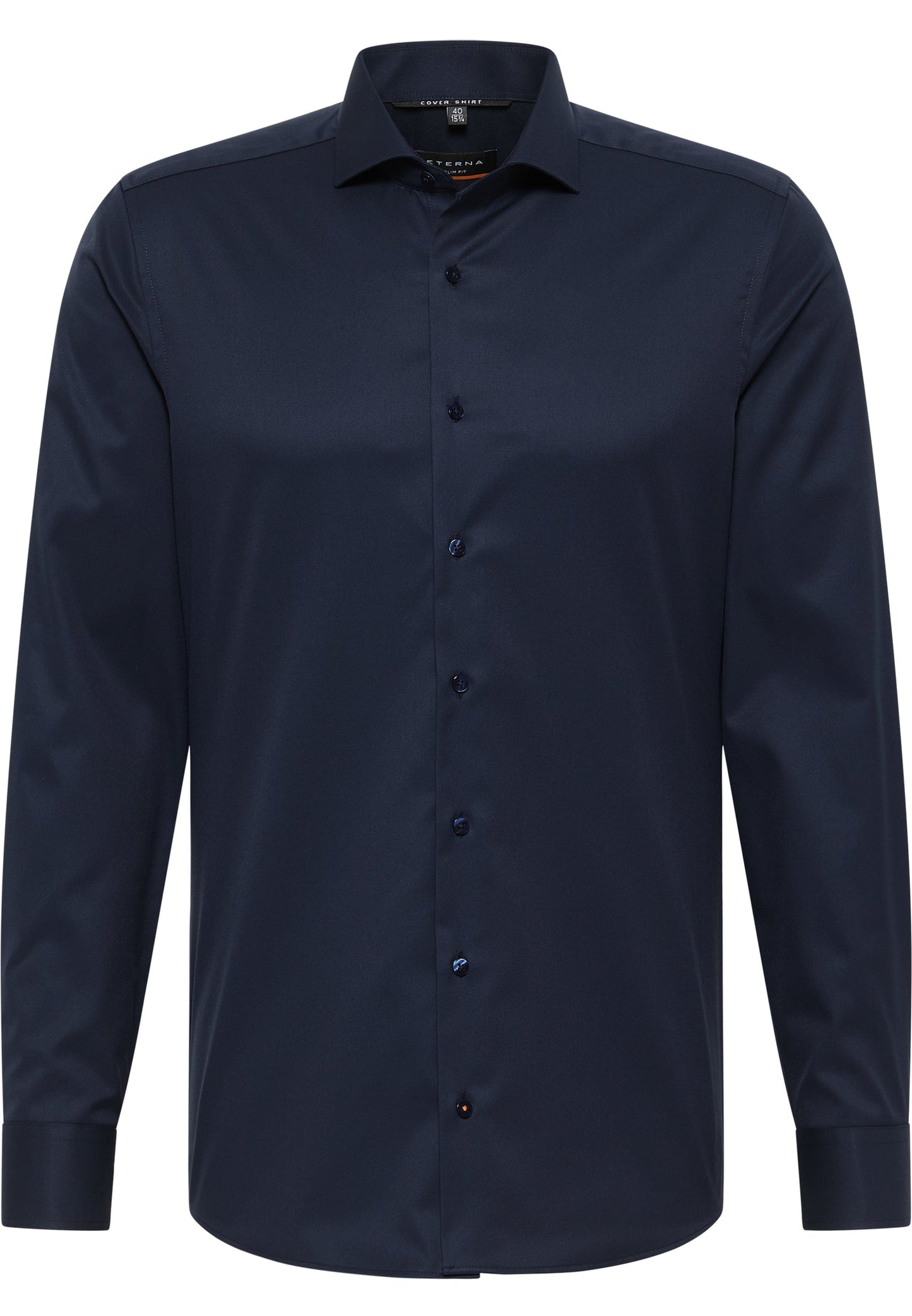 ETERNA LANGARM HEMD SLIM FIT COVER SHIRT TWILL NAVY