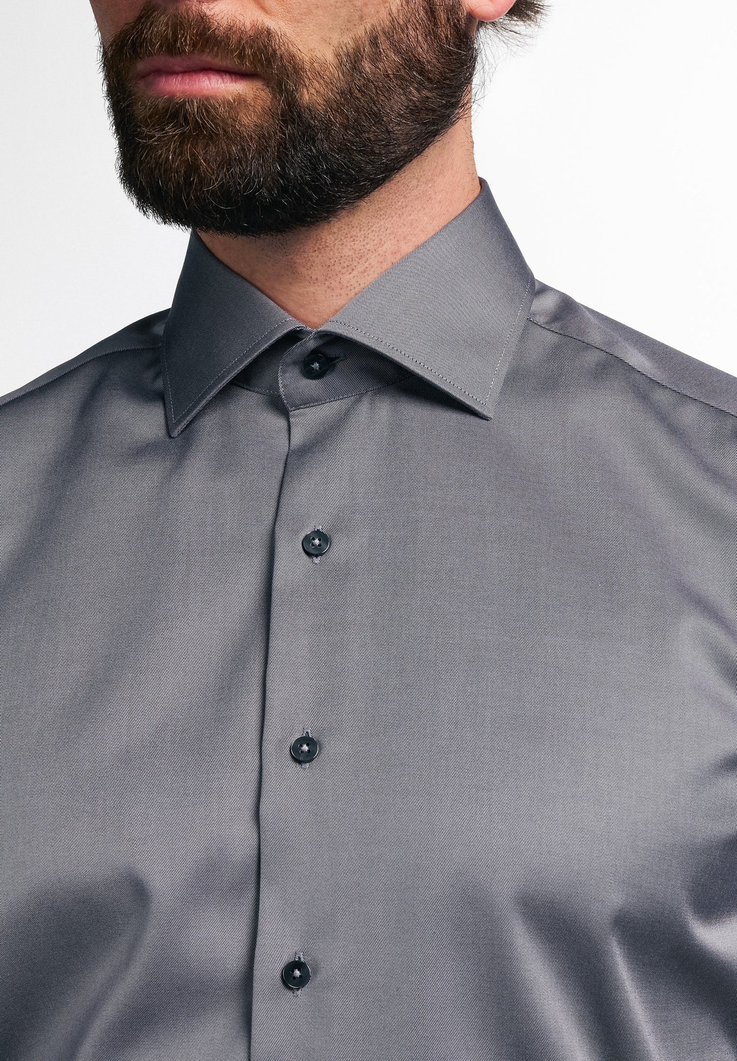ETERNA LANGARM HEMD MODERN FIT COVER SHIRT GRAU