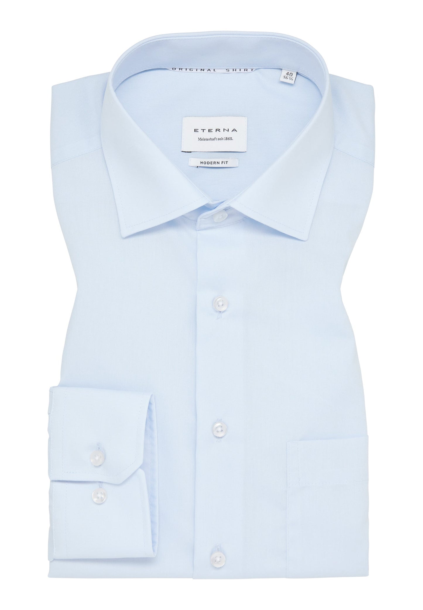 ETERNA LANGARM HEMD MODERN FIT ORIGINAL SHIRT HELLBLAU