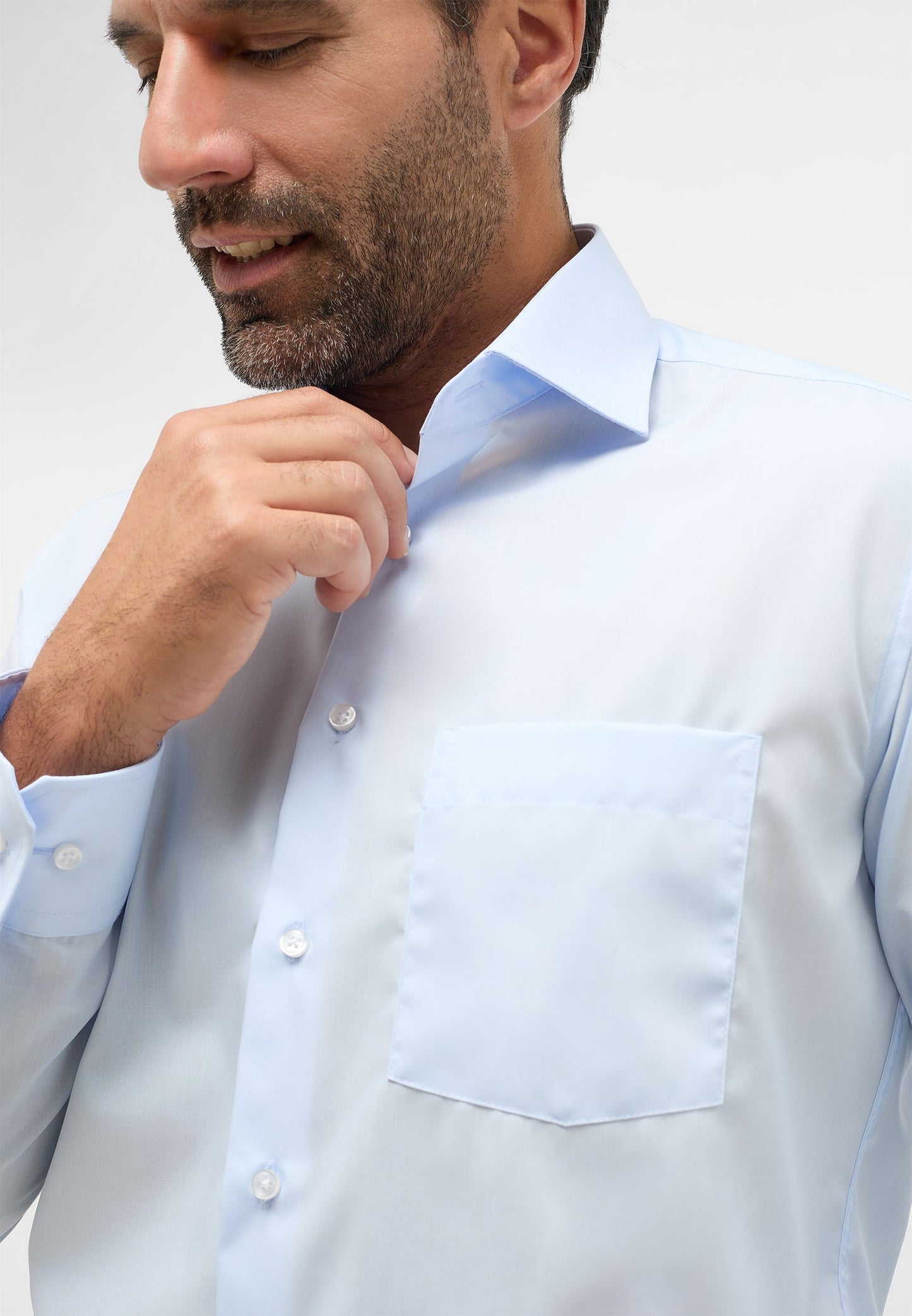 ETERNA LANGARM HEMD MODERN FIT ORIGINAL SHIRT HELLBLAU