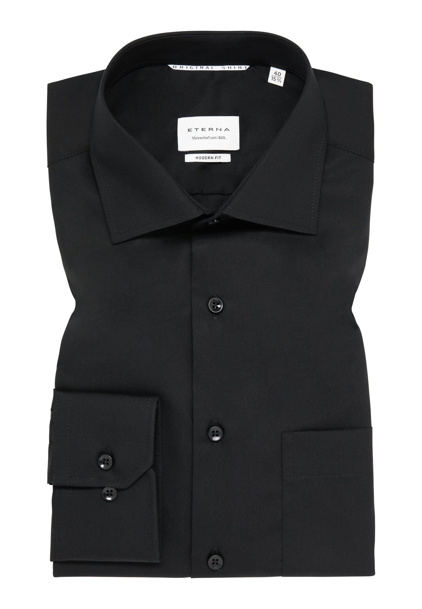 ETERNA LANGARM HEMD MODERN FIT ORIGINAL SHIRT SCHWARZ