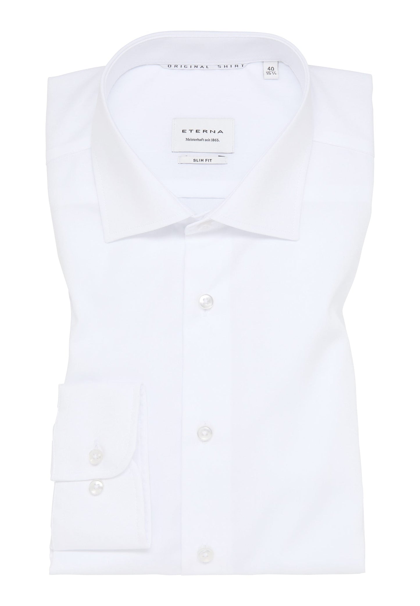 ETERNA LANGARM HEMD SLIM FIT ORIGINAL SHIRT WEISS
