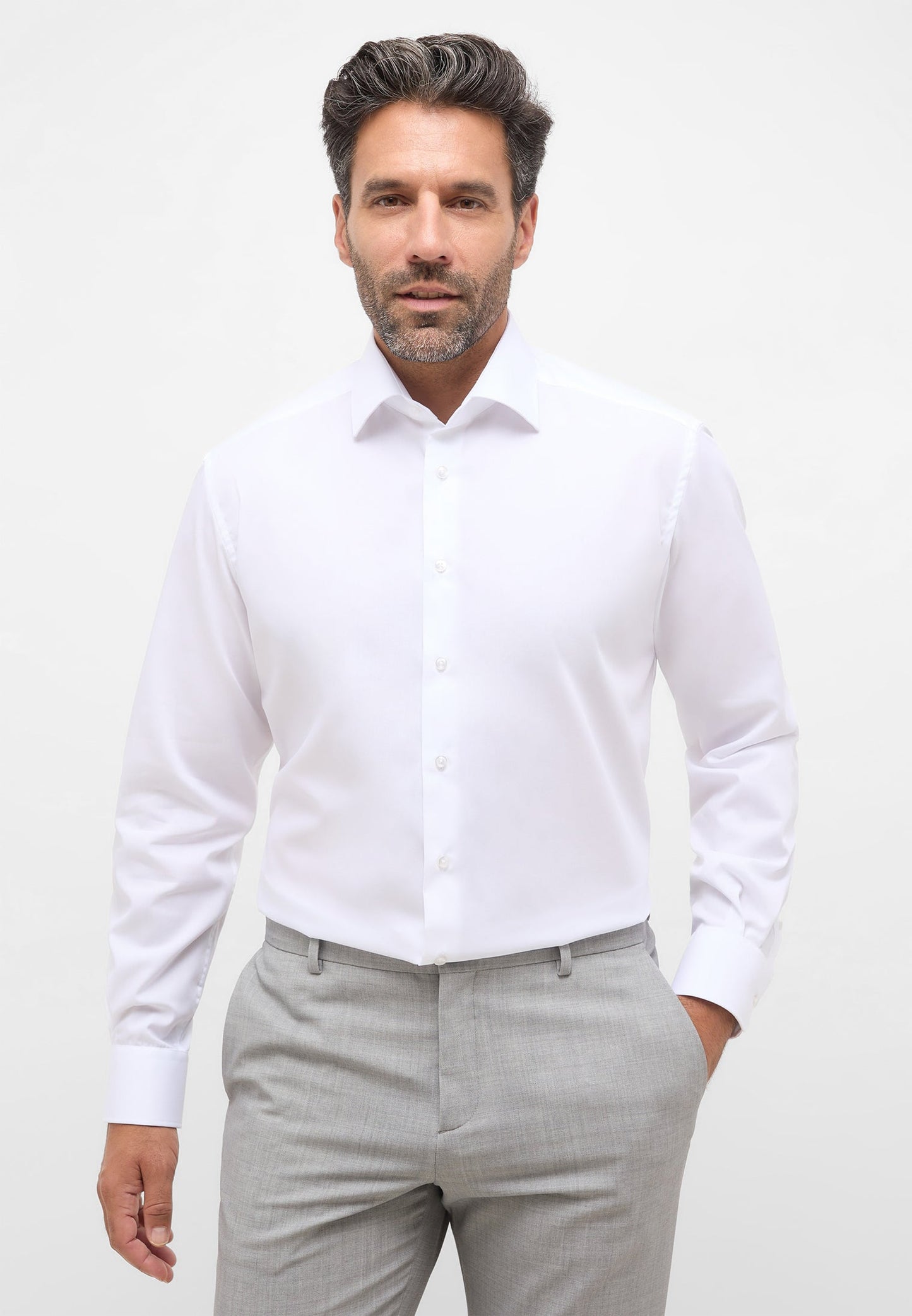 ETERNA LANGARM HEMD COMFORT FIT ORIGINAL SHIRT WEISS