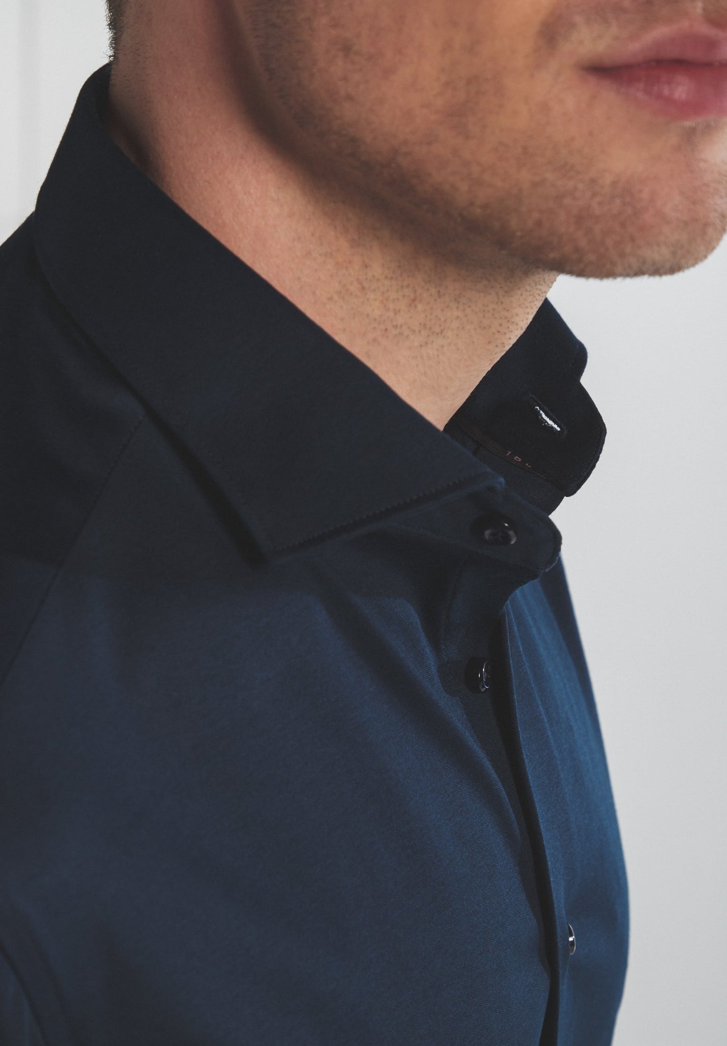 ETERNA LANGARM HEMD SLIM FIT JERSEY SHIRT MARINE