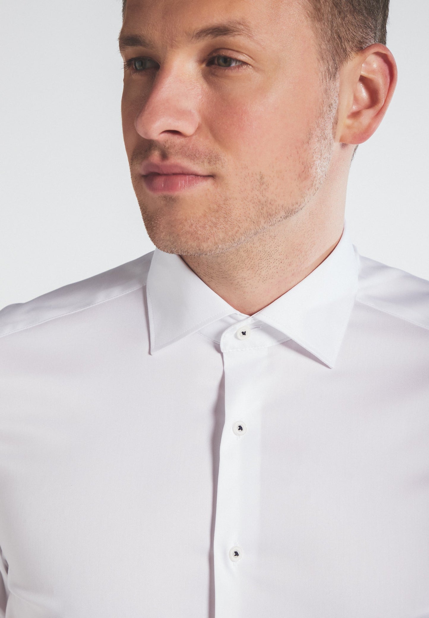 ETERNA LANGARM HEMD SLIM FIT PERFORMANCE SHIRT WEISS