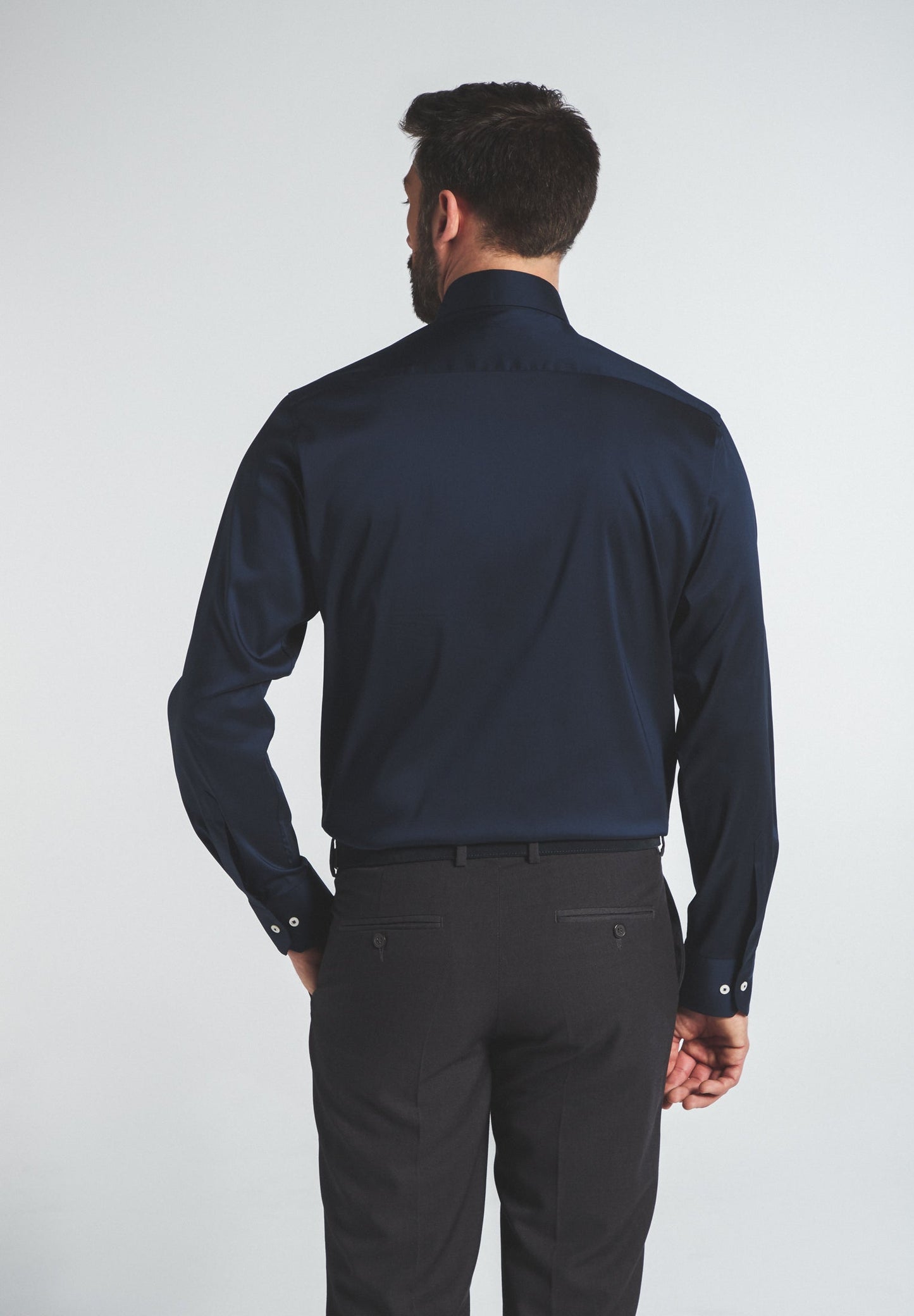 ETERNA LANGARM HEMD MODERN FIT PERFORMANCE SHIRT STRETCH MARINE