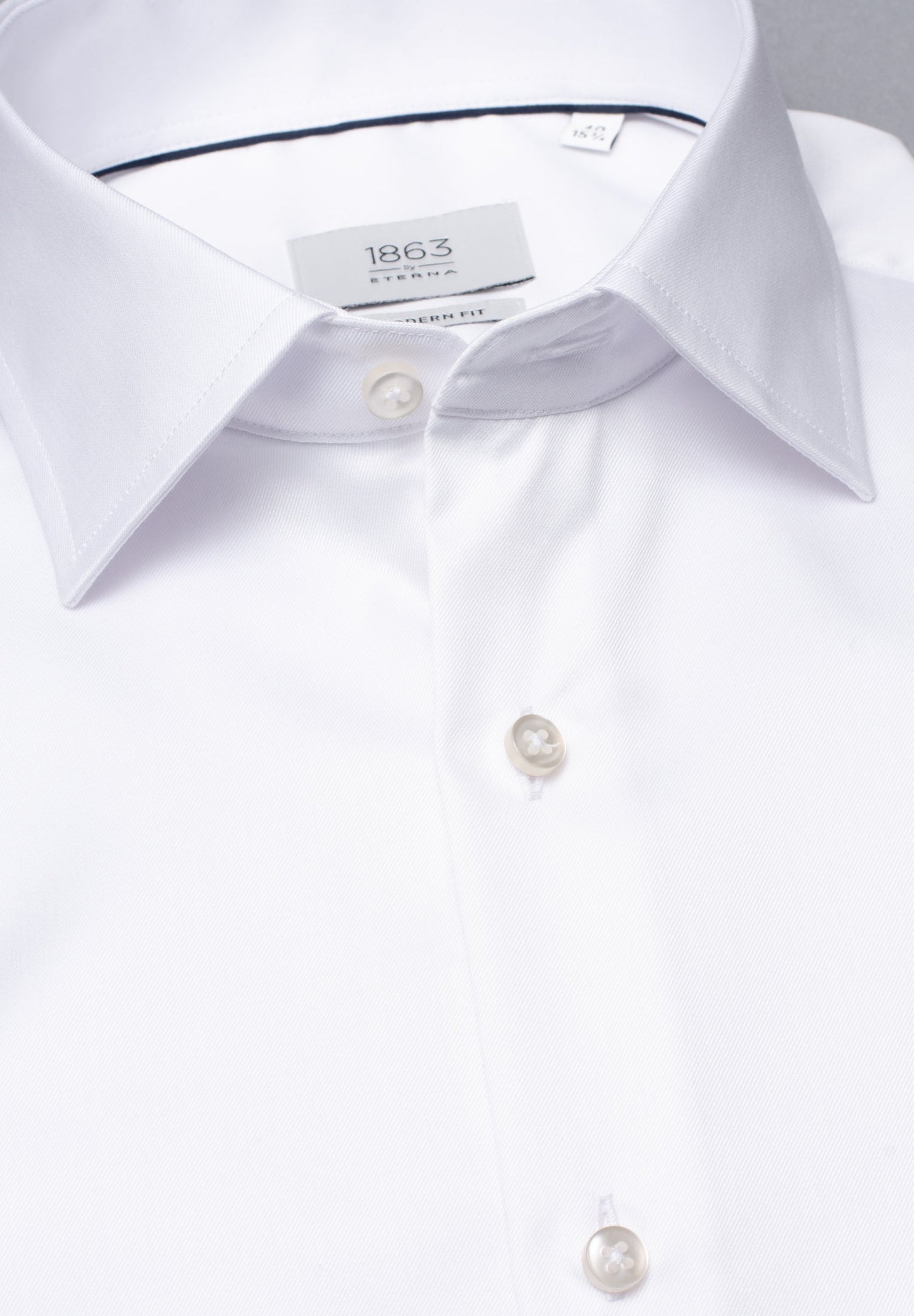 ETERNA LANGARM HEMD LUXURY SHIRT MODERN FIT WEISS