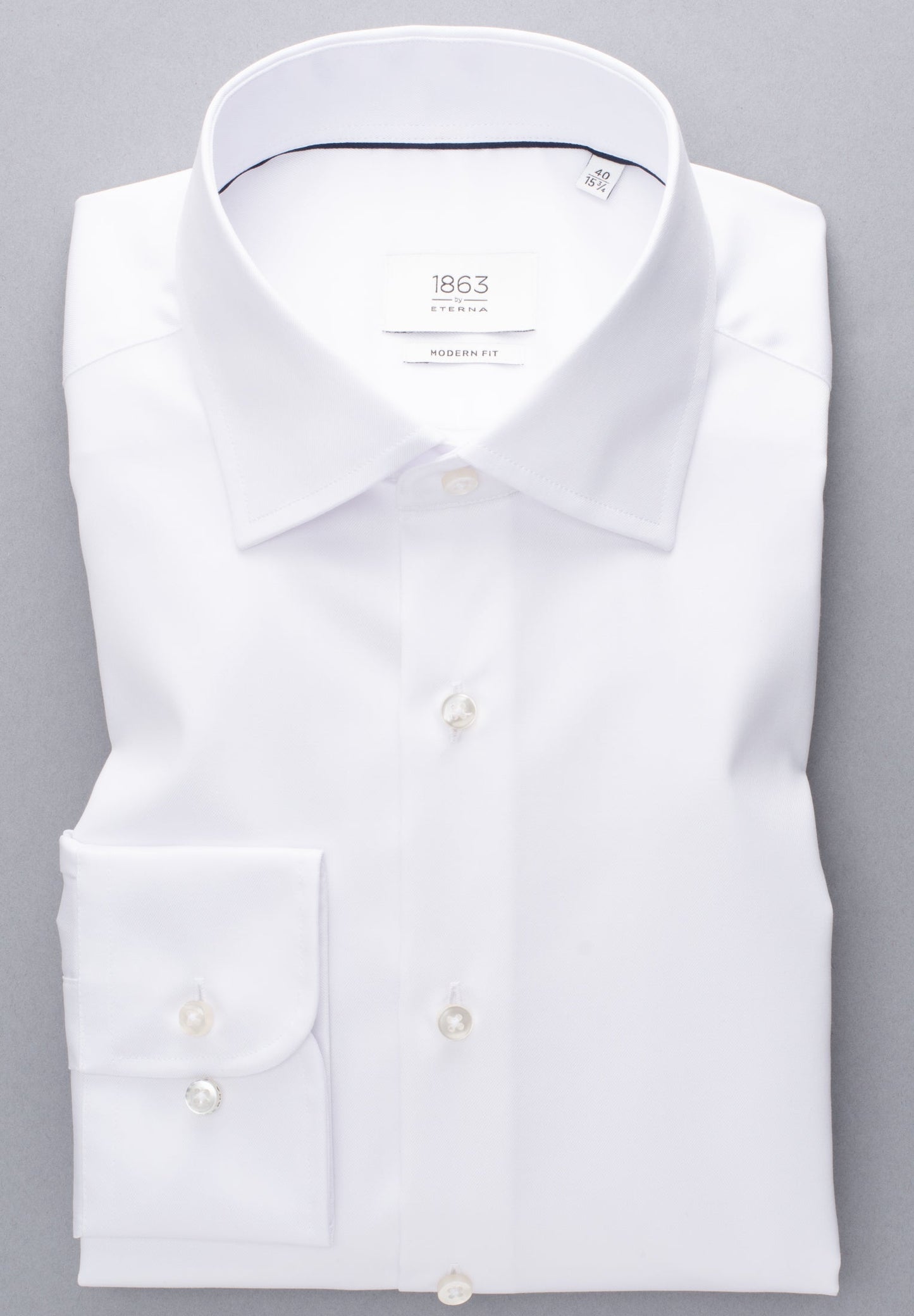 ETERNA LANGARM HEMD LUXURY SHIRT MODERN FIT WEISS