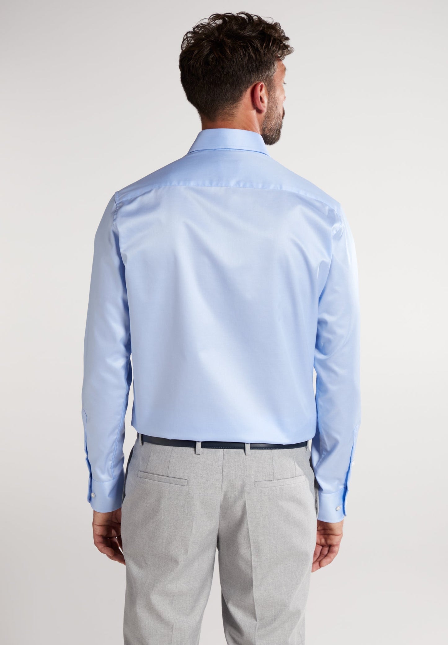 ETERNA LANGARM HEMD LUXURY SHIRT MODERN FIT HELLBLAU