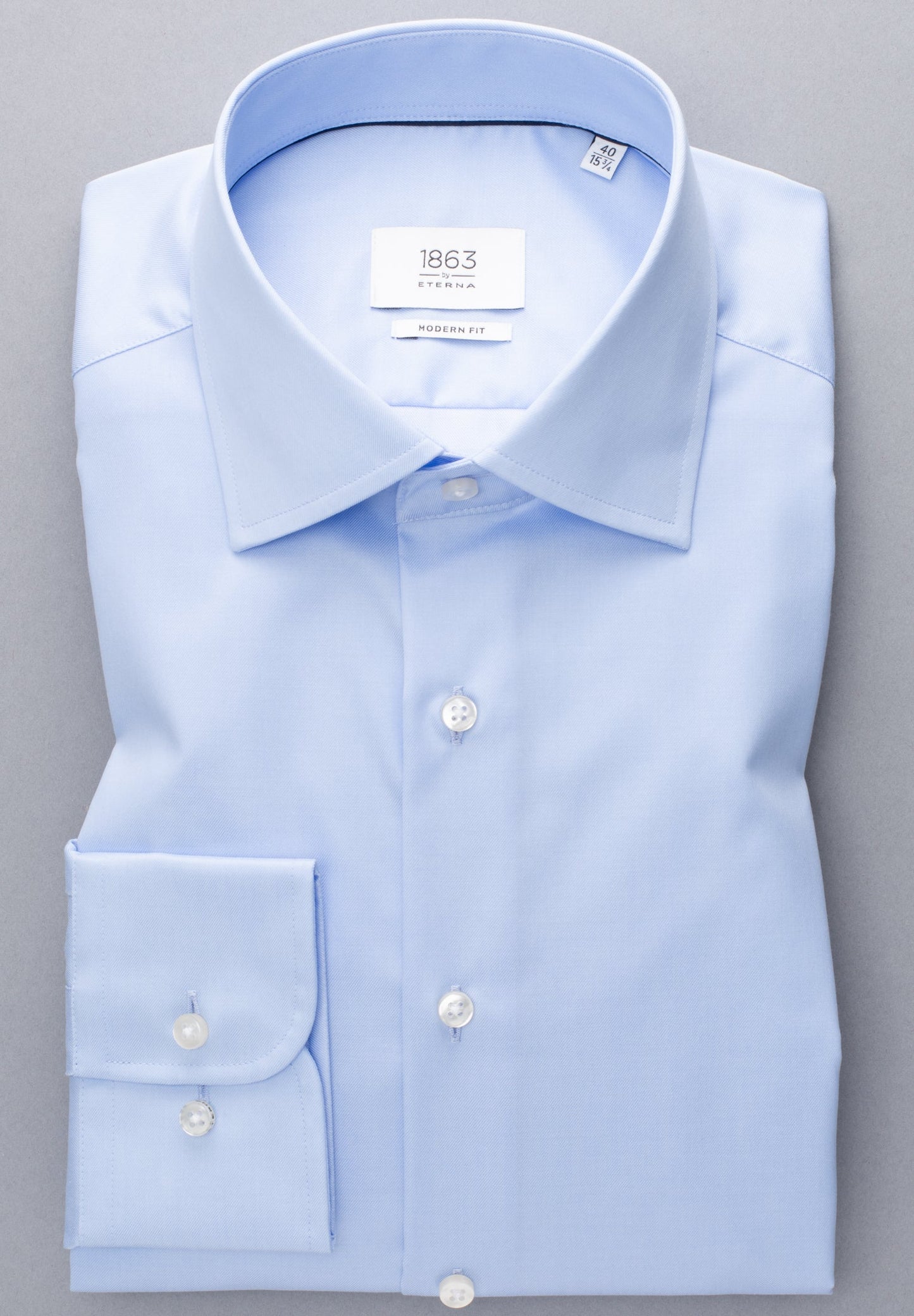 ETERNA LANGARM HEMD LUXURY SHIRT MODERN FIT HELLBLAU