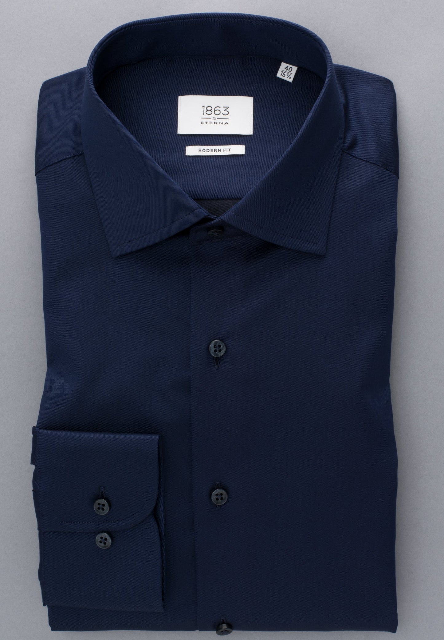 ETERNA LANGARM HEMD LUXURY SHIRT MODERN FIT BLAU