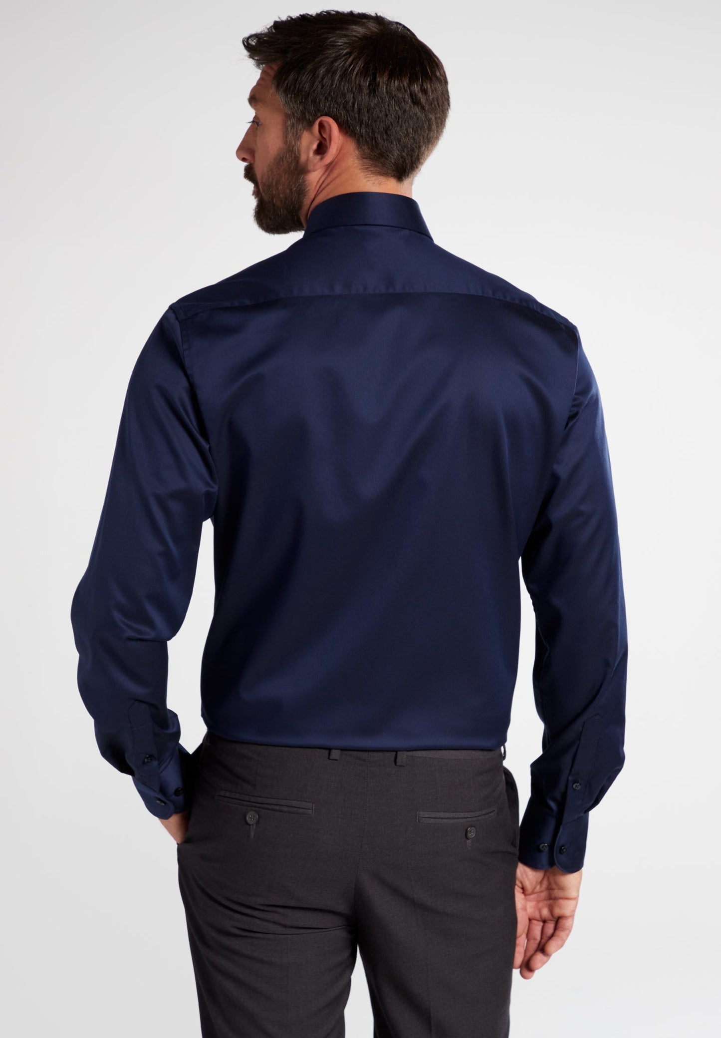 ETERNA LANGARM HEMD LUXURY SHIRT MODERN FIT BLAU