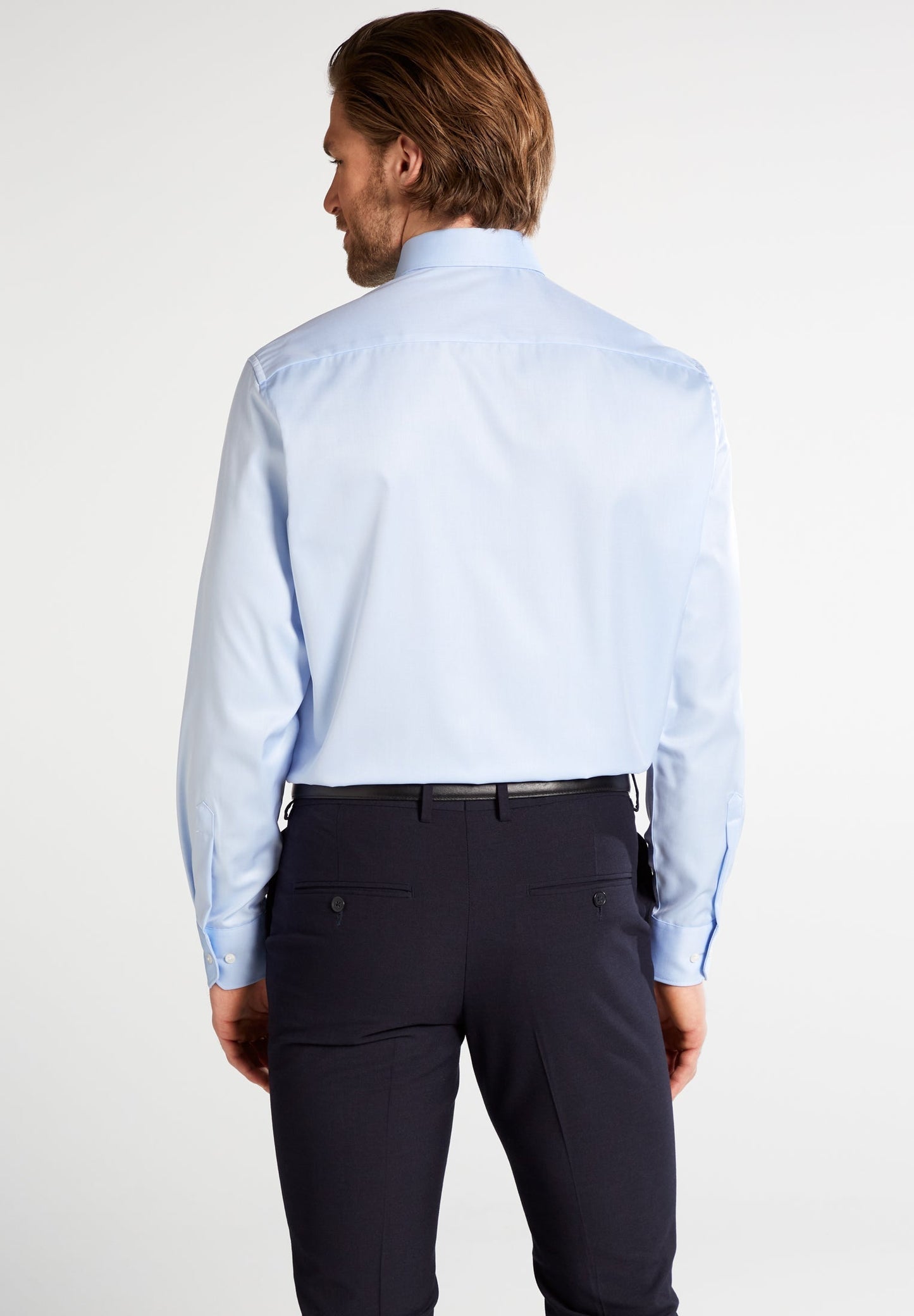ETERNA LANGARM HEMD COMFORT FIT COVER SHIRT TWILL HELLBLAU