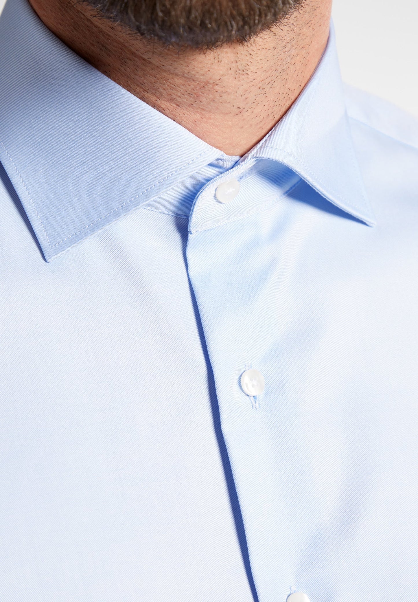 ETERNA LANGARM HEMD MODERN FIT COVER SHIRT HELLBLAU
