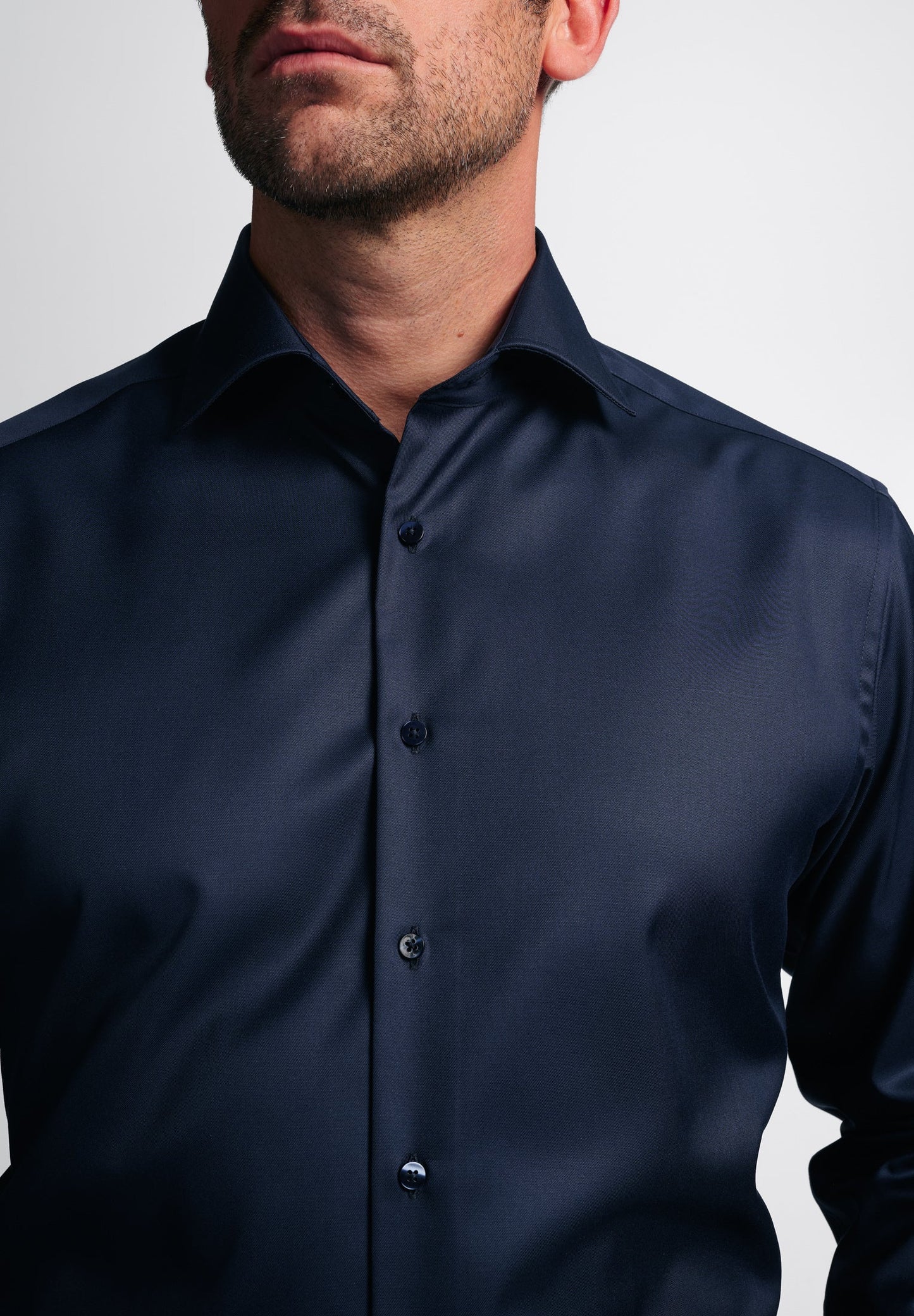 ETERNA LANGARM HEMD MODERN FIT COVER SHIRT BLAU