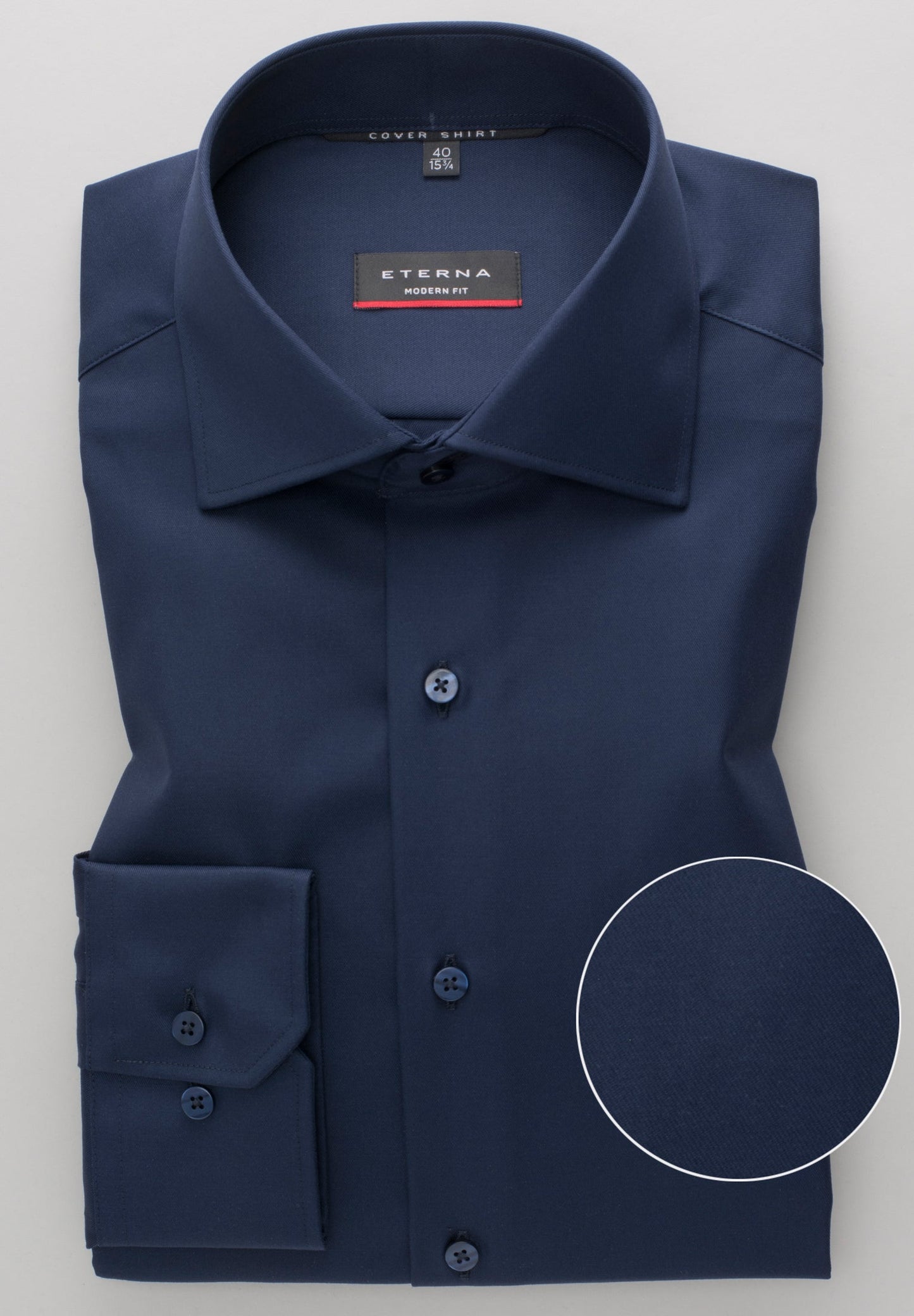 ETERNA LANGARM HEMD MODERN FIT COVER SHIRT BLAU