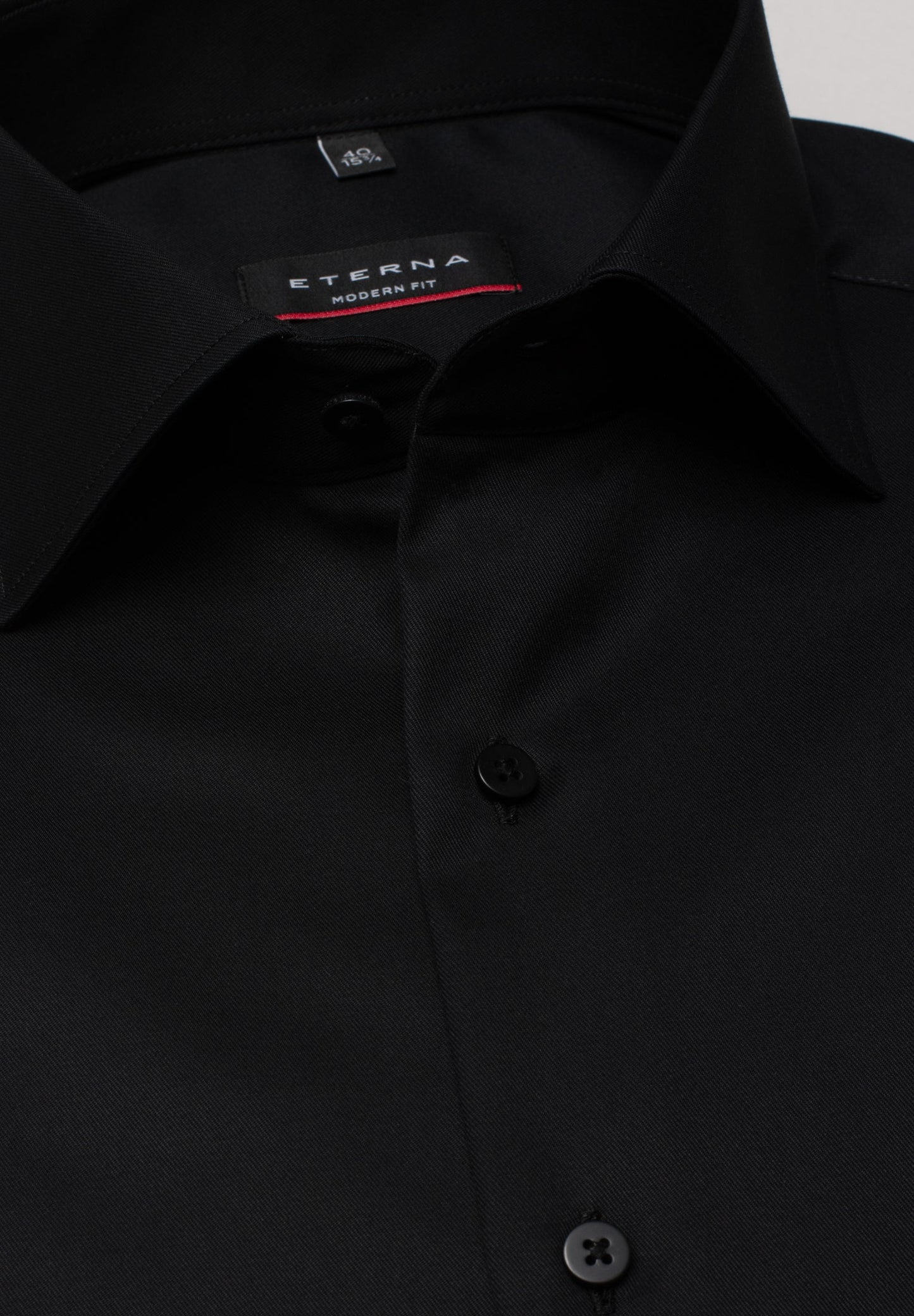 ETERNA LANGARM HEMD MODERN FIT COVER SHIRT SCHWARZ