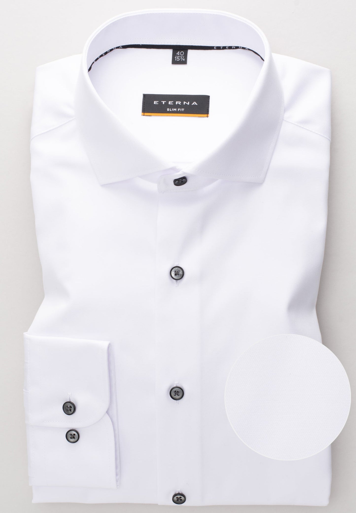 ETERNA LANGARM HEMD SLIM FIT COVER SHIRT TWILL WEISS