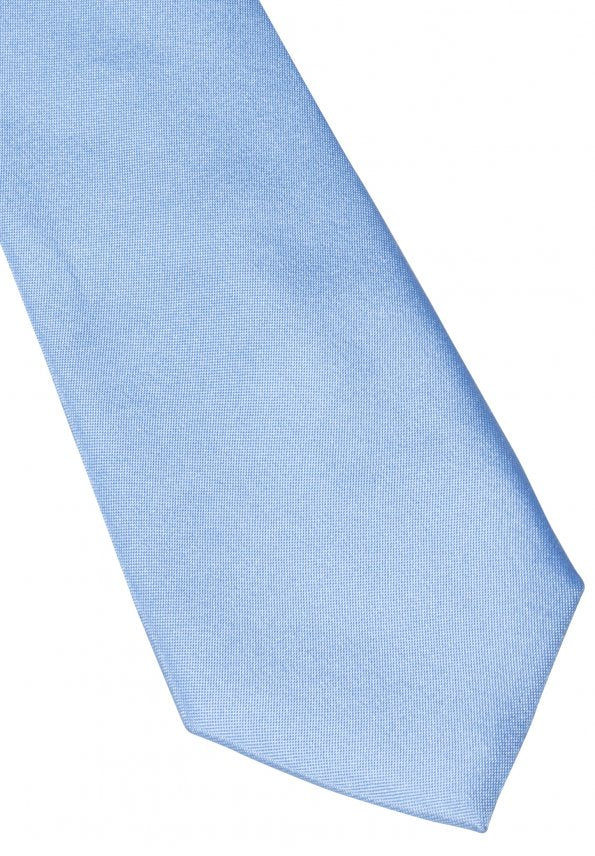 ETERNA KRAWATTE HELLBLAU UNIFARBE SCHMAL 6CM