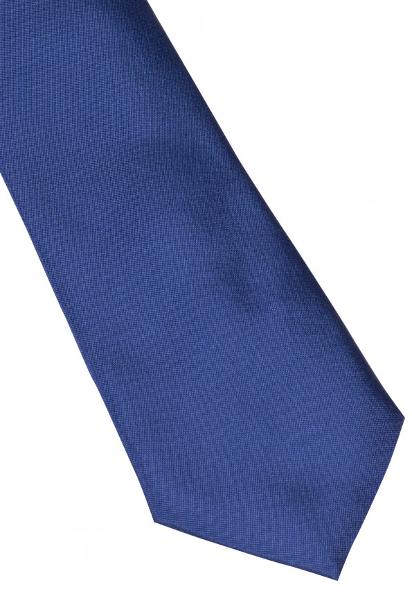 ETERNA KRAWATTE BLAU UNIFARBE SCHMAL 6CM