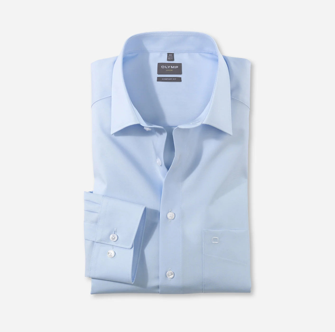 OLYMP LUXOR COMFORT FIT UNI LANGARM HEMD BLAU