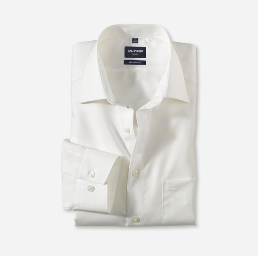OLYMP UNI LANGARM HEMD MODERN FIT BEIGE